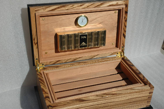 custom exotic humidor handcrafted zebra wood