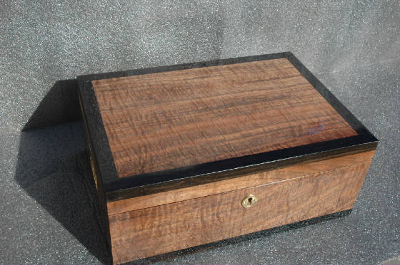 custom exotic humidor handcrafted walnut