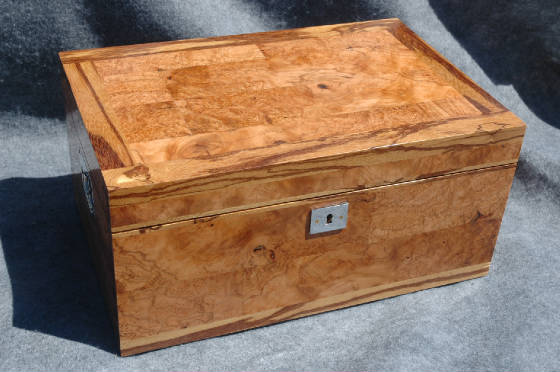 handcrafted keepsake box cherry burl museum quality